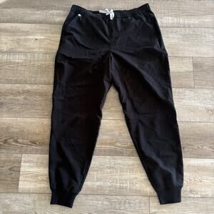 FIGS Tansen Scrub Pants Men's XL Black Nursing Medical Drawstring Pockets Jogger
